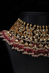 Pink Kundan Neckpiece SetIMG_9877