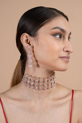 Embedded Stone Choker Set