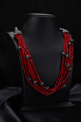 Ruby Red Stone Necklace SetIMG_8131