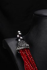 Ruby Red Stone Necklace SetIMG_8135