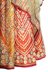 Orange Embellished Lehenga12