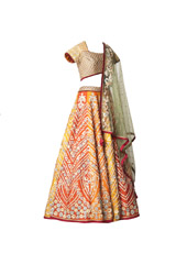 Orange Embellished Lehenga2