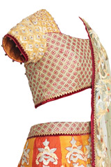 Orange Embellished Lehenga7