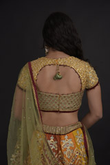 Orange Embellished Lehenga_SUB7868