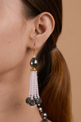 Pink and Grey Necklace Set_DTR3243