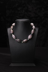 Big Oval Stone Necklace