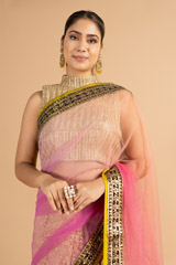 Pink Net SareeDSC00535