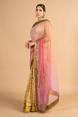 Pink Net SareeDSC00537