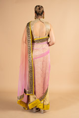 Pink Net SareeDSC00543