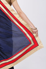 Navy Blue Silk SareeIMG_9727