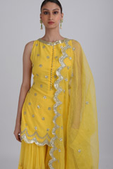 Yellow Kurta Sharara SetIMG_3136