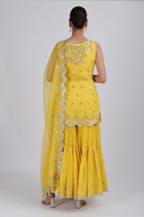 Yellow Kurta Sharara SetIMG_3153