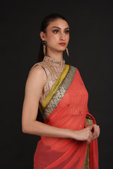 Red Embroidered SareeIMG_0989