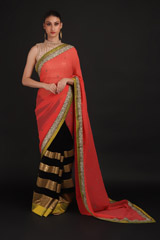 Red Embroidered SareeIMG_0993