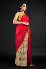 Red Embroidered Saree_DSC4607-Edit