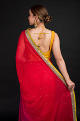 Red Embroidered Saree_DSC4610