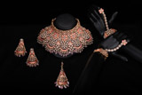 Pink and Gold Jodha Bridal Set