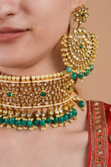 Golden Kundan Set_DTR3407