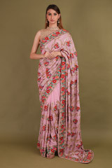 Resham Tiki Work Saree