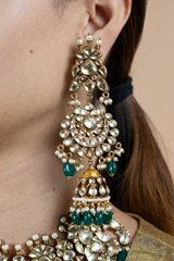 Kundan Emerald Green SetDSC09237