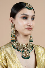 Kundan Emerald Green SetDSC09238