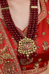 Moti Necklace with Earrings_DTR3345