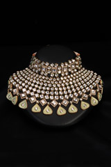 Green And White Necklace SetIMG_1466