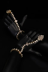 Green And White Necklace SetIMG_1476