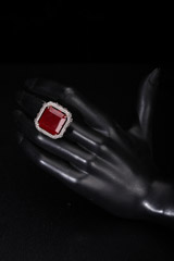 Ruby Red Stone Ring2906_video