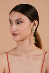 Zircon Stone Studded Earrings_DTR3139