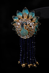 Peacock Dangler EarringsIMG_0934