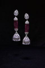 Zircon Stone Long Earrings