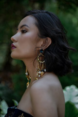 Black Golden Earrings_DSC8578