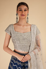 Cobalt Blue LehengaDSC00521