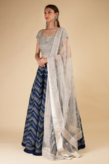Cobalt Blue LehengaDSC00524