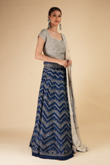 Cobalt Blue LehengaDSC00527