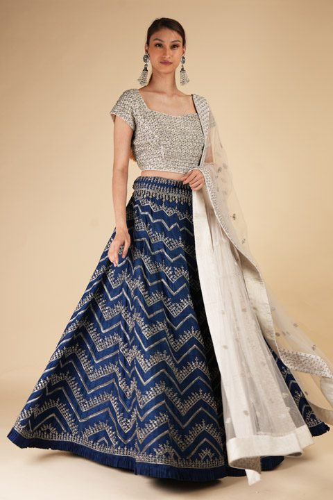 Cobalt Blue Lehenga