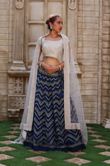 Cobalt Blue LehengaIMG_1433