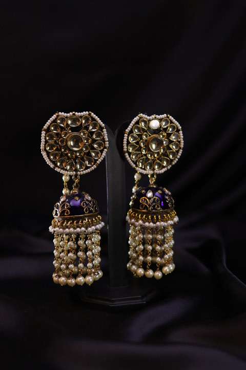 Blue Saphire Jhumki