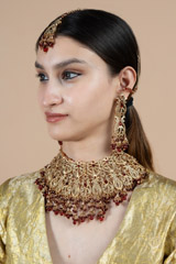 Red Antique Necklace SetDSC09187