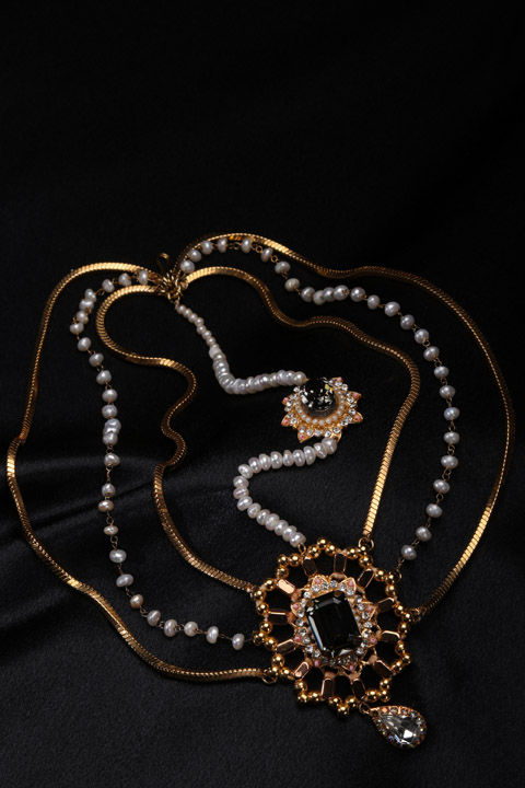 Grey Stone Studded Headgear