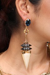 Blue Swarovski EarringsIMG_1049