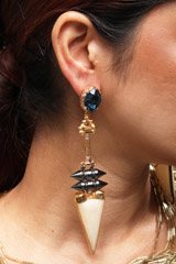 Blue Swarovski EarringsIMG_1050