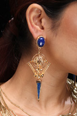 Blue Bullet EarringsIMG_1035