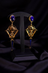 Blue Bullet Earrings