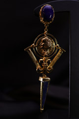 Blue Bullet EarringsIMG_9664