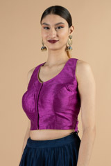 Magenta Saree BlouseDSC06824