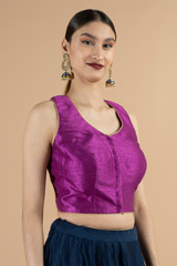 Magenta Saree BlouseDSC06825