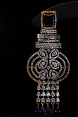 Sapphire Embellished EarringsIMG_0312
