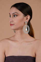 Rosegold Egg Shaped Earrings